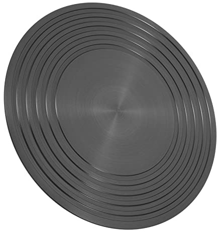 Warmhm Runde Wärmeleitplatte aus Aluminium für Gasherd Hitzebeständig und Leicht zu Verformen Auftauplatte für Küche oder Housewarming