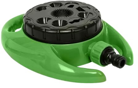 Eoixuqba Aspersor para Césped,Rociador Giratorio para Jardín con Cobertura Amplia - Rociador Oscilante con 9 Modos y de Riego Automático Giratorio 360 Grados para Exterior Patio Trasero y Jardín