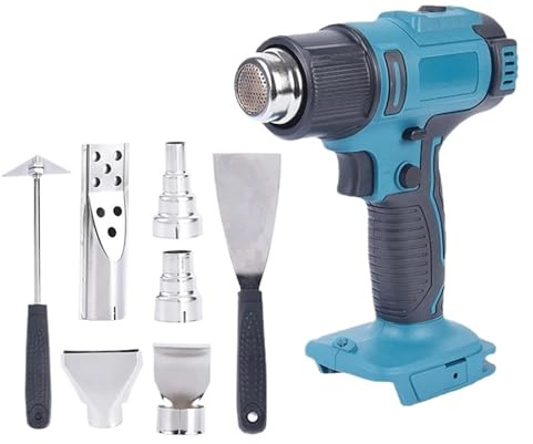 Pistola De Calor Inalámbrica, Pistolas De Aire Caliente, Secador De Pelo Industrial, Pistola De Calor Eléctrica De Mano, Temperaturas Ajustables For Batería De 18V FáCil De Usar