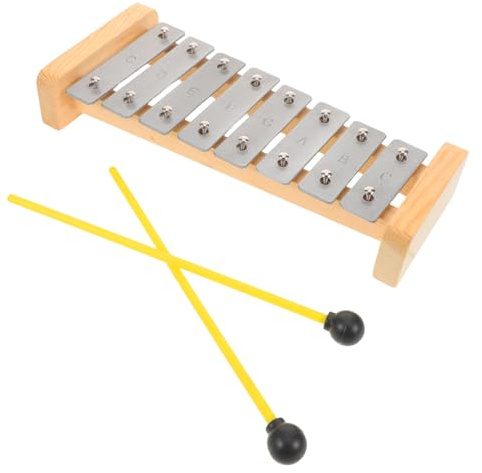 Toyvian Piano Infantil De Aluminio Xilófono Para El Aprendizaje Musical Xilófono De Instrumentos De Percusión