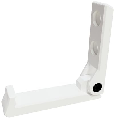 Nozzleboss 2x Klapphaken Haken passend für Akustik Paneele Akustikpaneele Wandpaneele 13mm (Weiss)