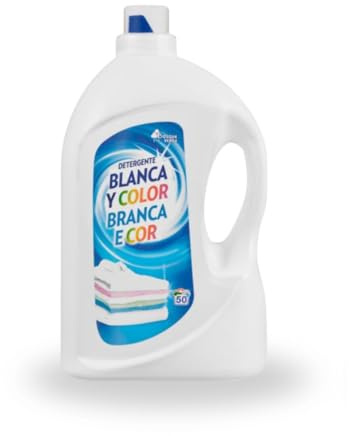 BVerde Detergente Líquido Blanca y Color, 3 Litros, 50 Lavados