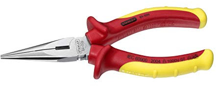 STANLEY 0-84-006 Pinza Isolata Becchi Mezzotondi Lunghi, 160 mm