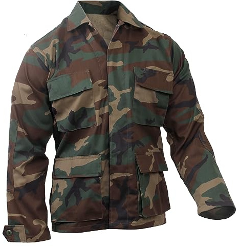 Rothco BDU Uniform Shirt, Woodland Camo, 2XL