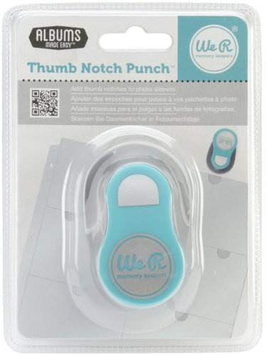 We R Memory Keepers Thumb Notch Punch, Acrylic, Multicolour, 15.24x11.43x7.62 cm