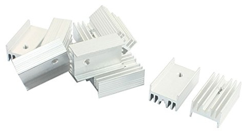 sourcing map 10 Stück Projekt 25 x 15 x 10 mm Aluminium Kühlkörper Transistoren bis 220 de