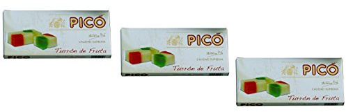 Picó - Pack incluye 3 Turron de Fruta - turron blando de Frutas - Calidad Suprema - 200gr (Sin Gluten)