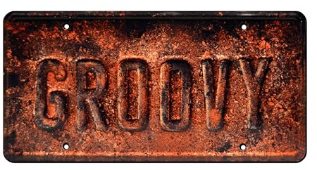 Celebrity Machines | Ash vs Evil Dead | Groovy | Vanity Plate, Stamped Aluminum, Metal Decorative Tag, Corrosion Resistant, Quality Novelty Sign, Wall Decoration, Wall Hanging