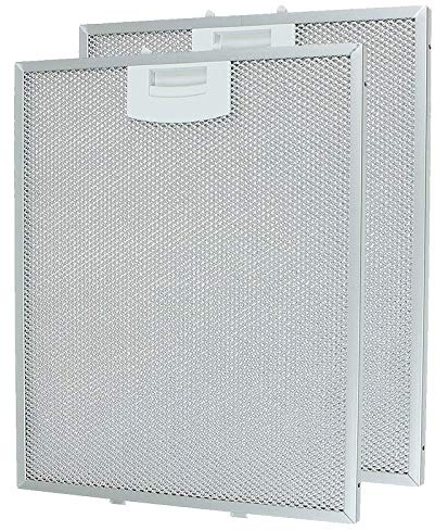 SPARES2GO Vent Extractor Metal Mesh Filters for Siemens Cooker Hood Vent (250 x 310 mm, Pack of 2)