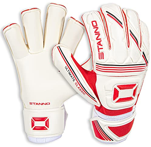 Stanno Torwarthandschuhe - Ultimate Grip II - Zuverlässiger Grip - Handschuhe für Den Ehrgeizigen Keeper Weiß - Größe 8
