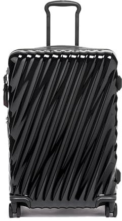 TUMI - 19 Grad mittelgroßes kariertes Gepäck, 4 Räder, Hartschalenkoffer, 66 x 44,5 x 25,4 cm, Schwarz, Einheitsgröße, 19 Grad Polycarbonat, für kurze Reisen, erweiterbar, 4 Räder