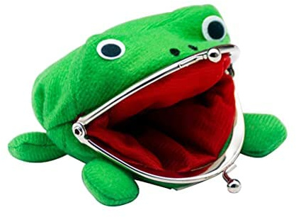 ZKTSRY Monedero de rana ninja, monedero de rana de peluche anime, bolsa de cambio de rana para cosplay