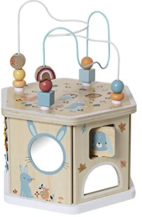 Vertbaudet VERTBAUDETSechseckiges Activity-Center, Holz FSC®beige