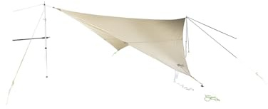 Jack Wolfskin Unisex – Erwachsene Moonshadow Sonnensegel, White Pepper, ONE Size