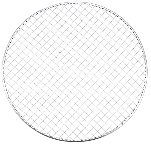HARFINGTON 2pcs Round BBQ Grill Net 13 Dia Galvanized Iron Barbecue Mesh Mat for Baking Smoking Charcoal Grilling Roasting