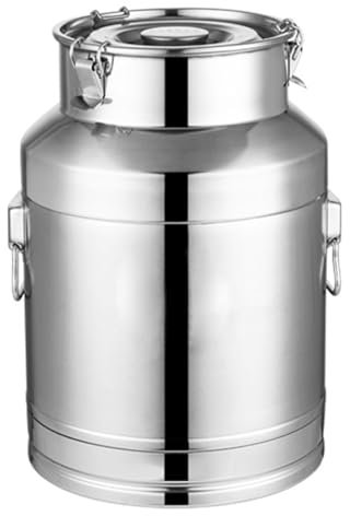 201 Rostfreier Stahl Milchkanne Milcheimer Wein-Eimer Ölfass Isolierkanne Mit Versiegeltem Deckel Und Tragegriff Für Flüssigkeit Behälter Lagerung (5-100L),5L