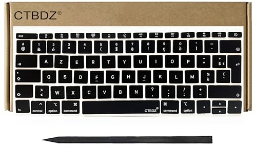 CTBDZ Capuchons De Touches De Clavier Azerty Français De Rechange pour MacBook Pro Retina 13 A1708 2016 2017