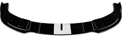 zjbzq Auto Frontspoiler für BMW 5 Series E60 E61 M Sport 2005-2010, Frontstoßstange Spoiler Lippe Splitter Diffusor Frontlippe Splitter Body Kit, Autoantikollisionsschutz,A/Gloss Black