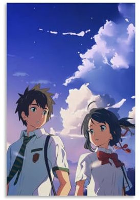 ZCHLATGDE Your Name Kimi No Na Wa Taki Tachib Póster Pintura Decorativa Lienzo Arte de Pared Salón Póster Dormitorio Pintura, Arte de Pared Impresión de Imagen Moderna Decoración de Habitación