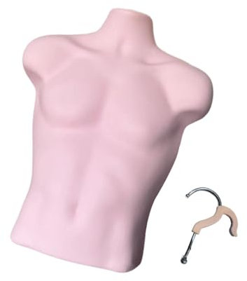 Oshhni Hängende Menschliche Schaufensterpuppe Männer Männlicher Torso Schneiderpuppe für Jacken Bekleidungsgeschäfte