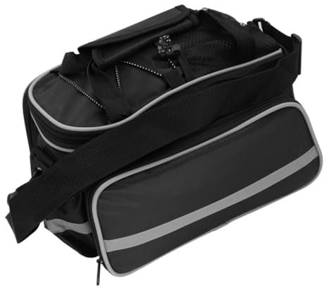 Sosoport Fahrrad-rücksitztasche Hintere Kofferraumtasche Satteltasche Gepäckträgertasche Mit Reißverschlüssen Große Kapazität Für Touren Und Ausflüge Wasserdichtes Material Für Schutz