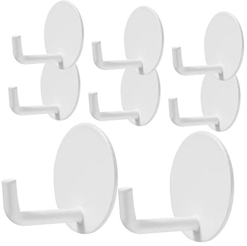 Happyyami 8pièces Lot De Crochets Adhésifs Pour Suspendre Des Objets Au-dessus Une Porte Crochets Muraux Auto-adhésifs Pour Cuisine Et Salle De Bain