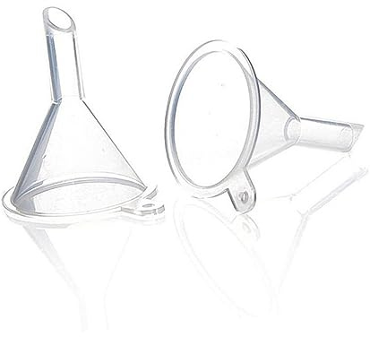 Imbuto per Cucina Piccolo in Plastica Bianca, 5 Pezzi | Liquidi e Polveri, Set Multiuso per Casa e Preparazioni, Formato Compatto Adatto a Travasi Rapidi