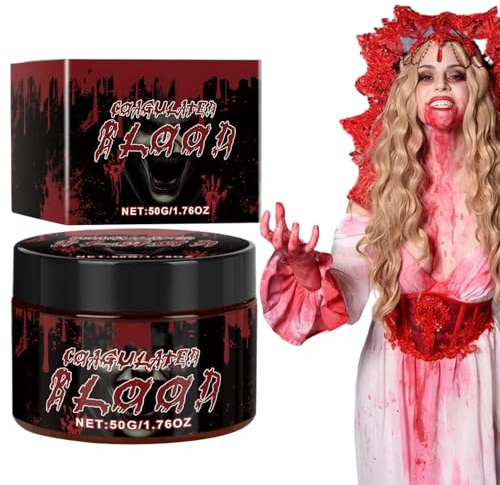 Halloween Kunstblut | Schminke Kunstblut - 50ml Farbe Theaterschminke Für Kostüme Kleidung Vampir Cosplay Kinder Erwachsene Zombie Augen Verkleidung