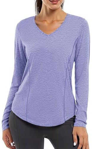 Gyabnw Maglia Sportiva Donna Maniche Lunghe con Inserti in Rete | Design traspirante e confortevole, per corsa, yoga, ciclismo, tennis, trekking e allenamento