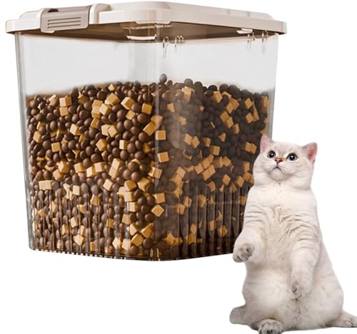 Hogvinnatil Conteneurs de Stockage pour Aliments pour Animaux,Bac À Collations Avec Couvercle Hermétique - Grand Récipient Alimentaire Imperméable À L'Humidité Pour Garde-Manger Cuisine Camping