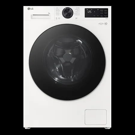 LG VX50 Series Counter-Depth MAX F2X50S9TWB WiFi-Enabled 9 kg 1200 Spin Washing Machine - White, A Rated