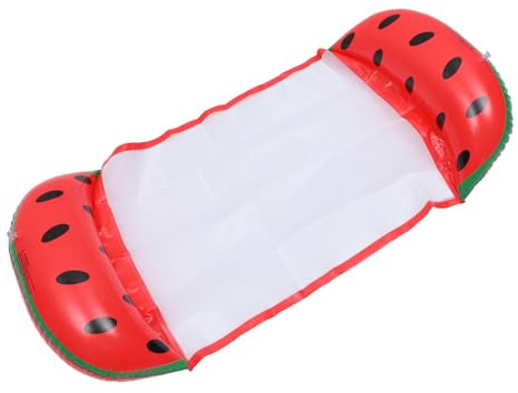 Hohopeti Aufblasbare PVC Pool Float mit Rückenlehne Leichter Tragbarer Schwimmbad Wasserhängematte Komfortable Schwimmende Liege für Strand Poolparty und Sommerliche Wasserspaß