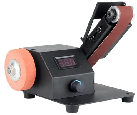 Mini Lijadora De Banda Vertical Y Horizontal 350W, Lijado Eléctrico For Pulir Madera, Amoladora Angular Pequeña Lijado Fino(Type 2)