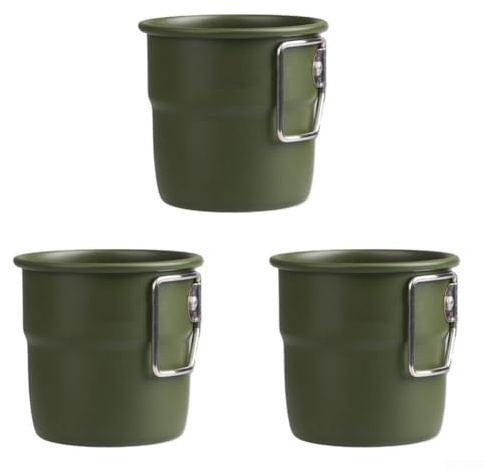 Campingmugg 300 ml med bekvämt vikbart handtag, lätt design för utomhusbruk (Cardi)