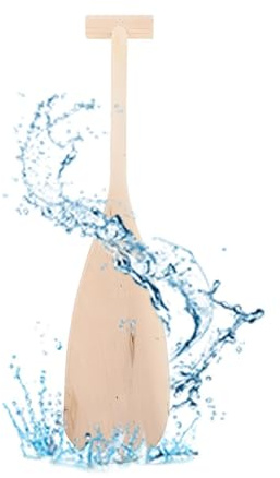 Kajak-Pindel | Holzstütze 50 cm - Schwimmbrett mit Rudern | Für den Wasserfluss Racing