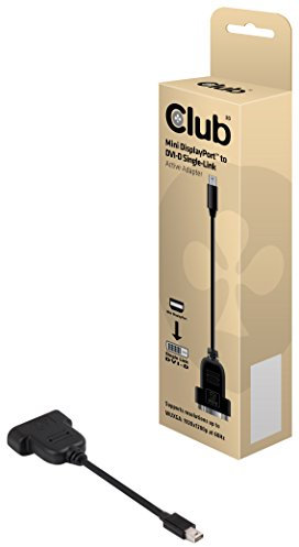 Club3D CAC-1152 - Adaptador Mini DisplayPort a DVI, Negro