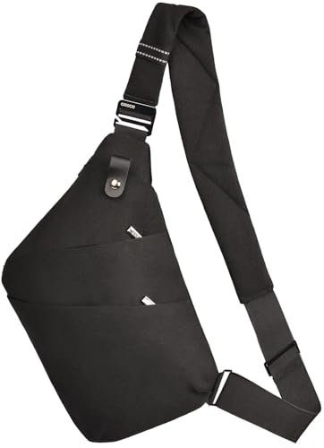 OSOCE Umhängetaschen Herren Wasserfeste Mini Bauchtasche Mehrere Taschen Schultertasche Anti-Diebstahl Sling Bag Crossbody Tasche Rucksack für Männer und Frauen