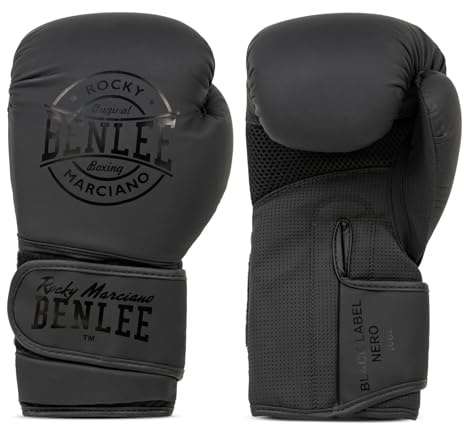 Benlee Boxhandschuhe aus Kunstleder Black Label Nero Black 14 oz