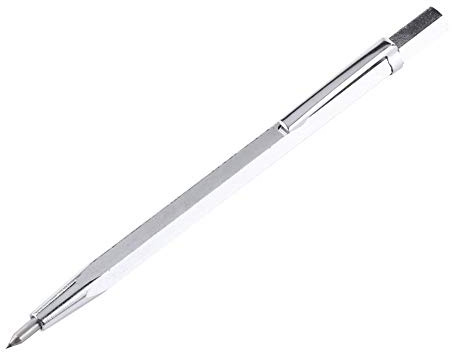 Akozon Penna Incisore Portatile Scriber strumento per Gioielli Metallo Vetro Pietra Plastica Legno Ceramica Incisione Scribe(Argento)