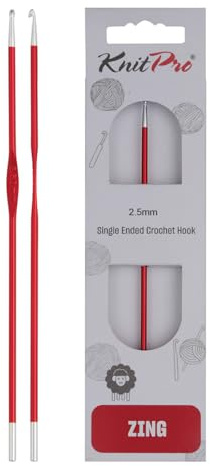 KnitPro Zing Einfache Häkelnadeln | 2.5mm