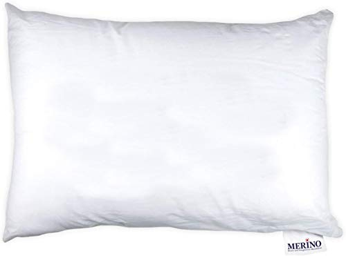 Merino BETTEN Premium Kopfkissen 60x70 1er Set – Weiches Kissen 60x70 für erholsamen Schlaf – Bequemes Pillow als Bett & Couch-Kissen verwendbar – Kissenhülle versteppt ohne Reißverschluss