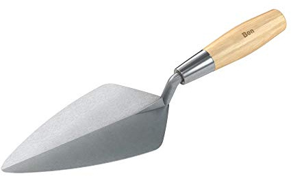 Bon 72-512 Brick Trowel Forged 9-inch Narrow London Wood Handle