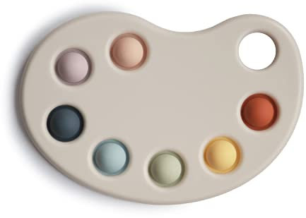 Mushie Palette Pressspielzeug für Baby & Kinder | Sensorisches Spielzeug | Konzentration & Aufmerksamkeit | Sichere & Hochwertige für Kleinkinder Kinder Jungs & Mädchen | Multicolor