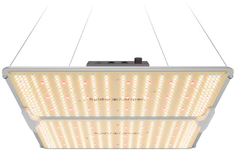 Spider Farmer SF2000Pro LED Grow Light con Samsung LM301H EVO Leds y Daisy Chain Intensidad Variable 200W LED Planta Lámpara de Espectro Completo de luz para Plantas de Interior Hortalizas Flores