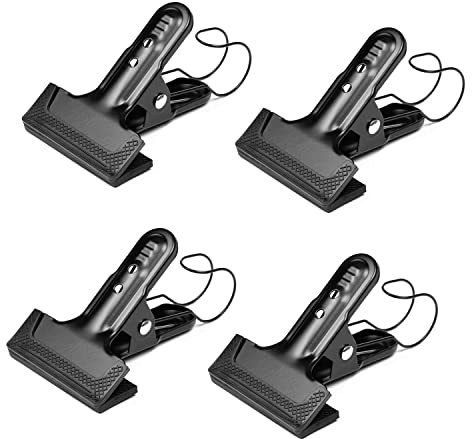 KAGYOKU 4Pcs Hintergrund-Federklemmen mit Haken robuste Clips für Fotografie-Hintergrundständer, Holzbearbeitung und Heimwerkerprojekte