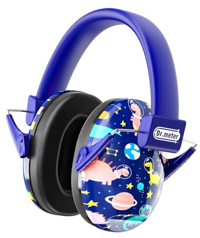 Dr.meter Ear Defenders Children, Kids Ear Defenders SNR 27DB Noise Cancelling Earmuff for Kids Ear Protection with Adjustable Head Band Ideal for Monster Jam Fireworks Concerts Football Game Blue