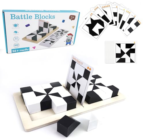 Montessori geometrisk form pussel byggklossar trä 3D-pussel barn pedagogiskt logiskt tänkande träning spel gåvor (C)