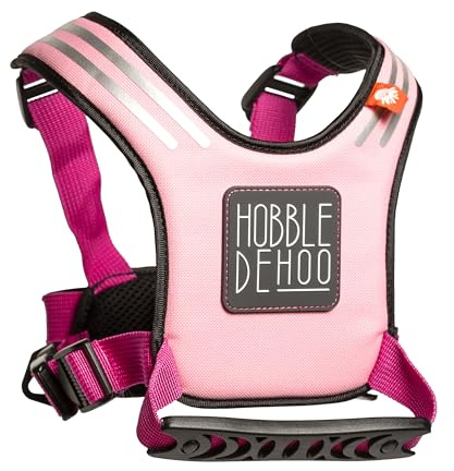 Hobbledehoo Active barnskid- och snowboardsele för barn (rosa) – premiumträning, skidsele för undervisning och träning av ditt barn.