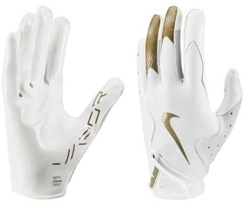 Nike Vapor Jet 8.0 Fußballhandschuhe Weiß | Weiß | Met Gold Medium