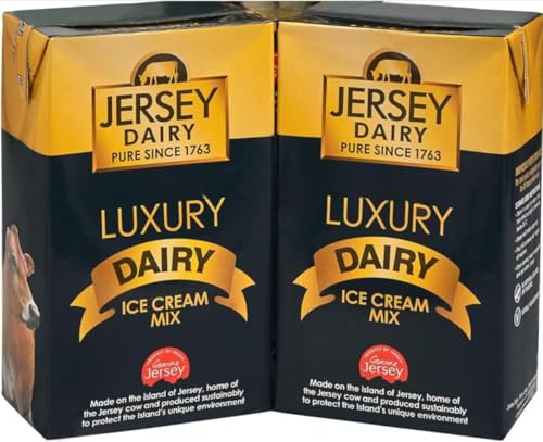 Jersey Dairy Luxury Soft Ice Cream & Thickshake Mix – 1 L Carton, Creamy Premium Ice Cream Base